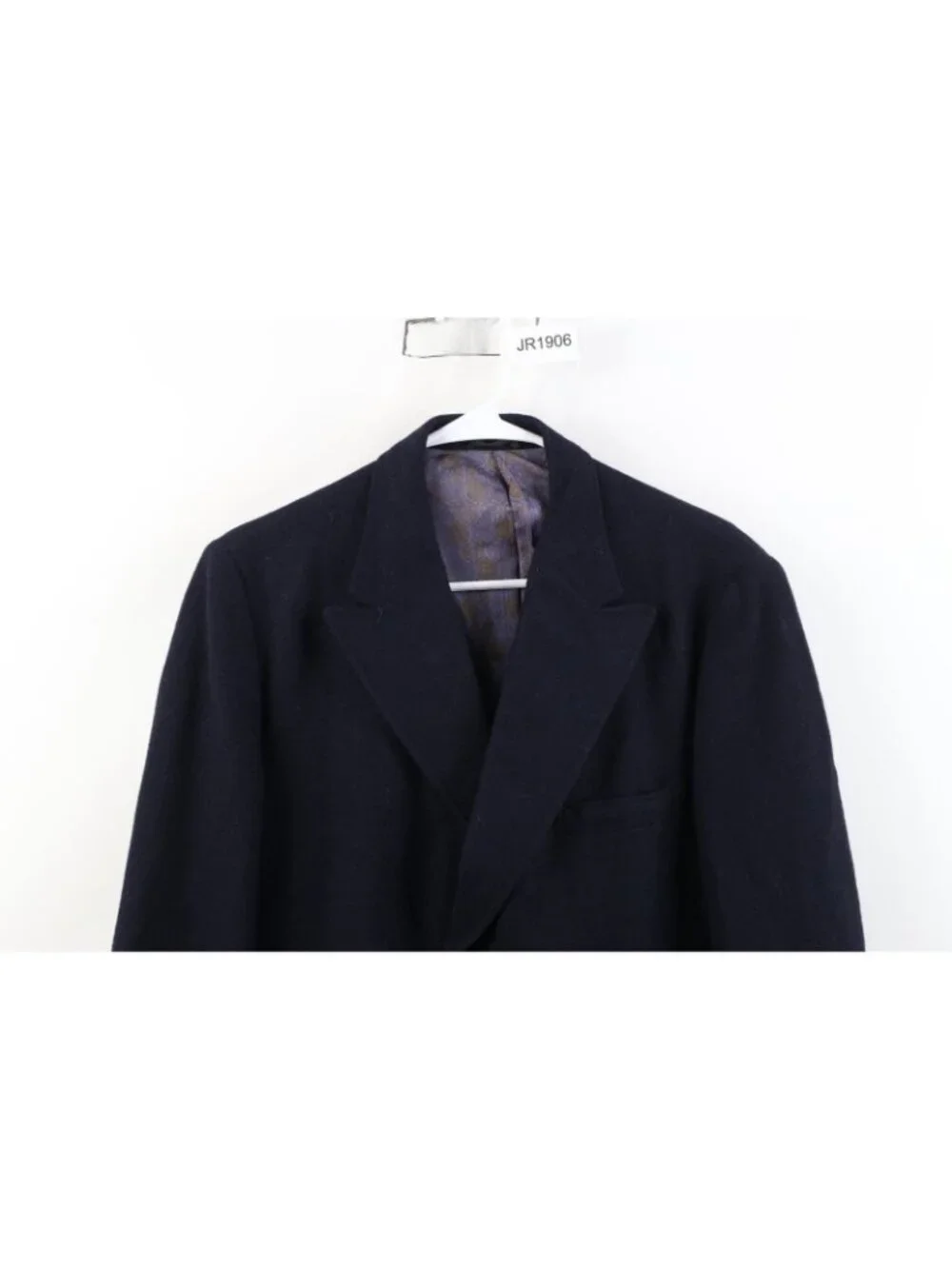 Vtg 70s Streetwear Mens 38L Wool Burlap Double Breasted Suit Blazer Jacket USA